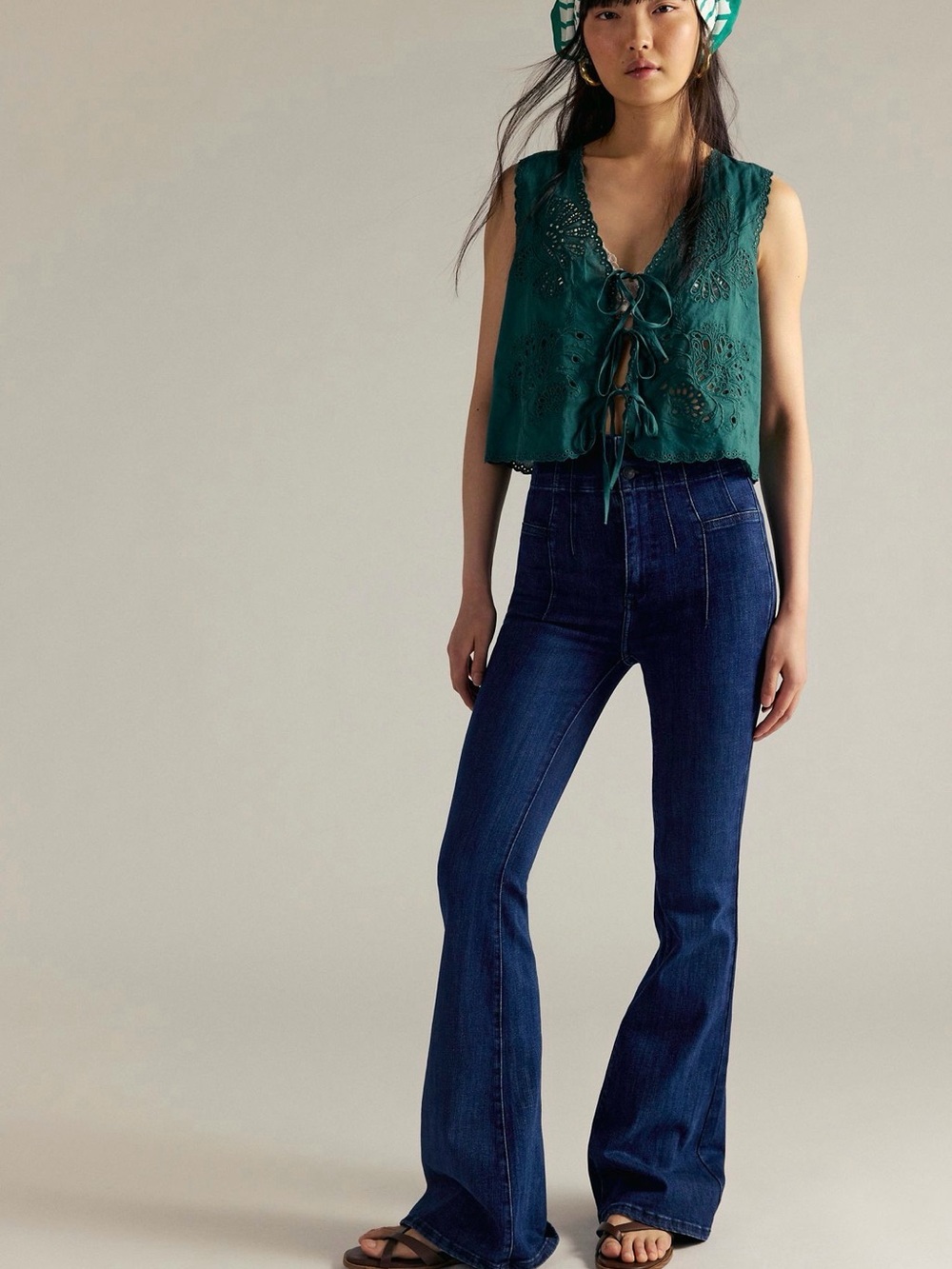 Free People Jayde Flare Night Sky 26 NWT